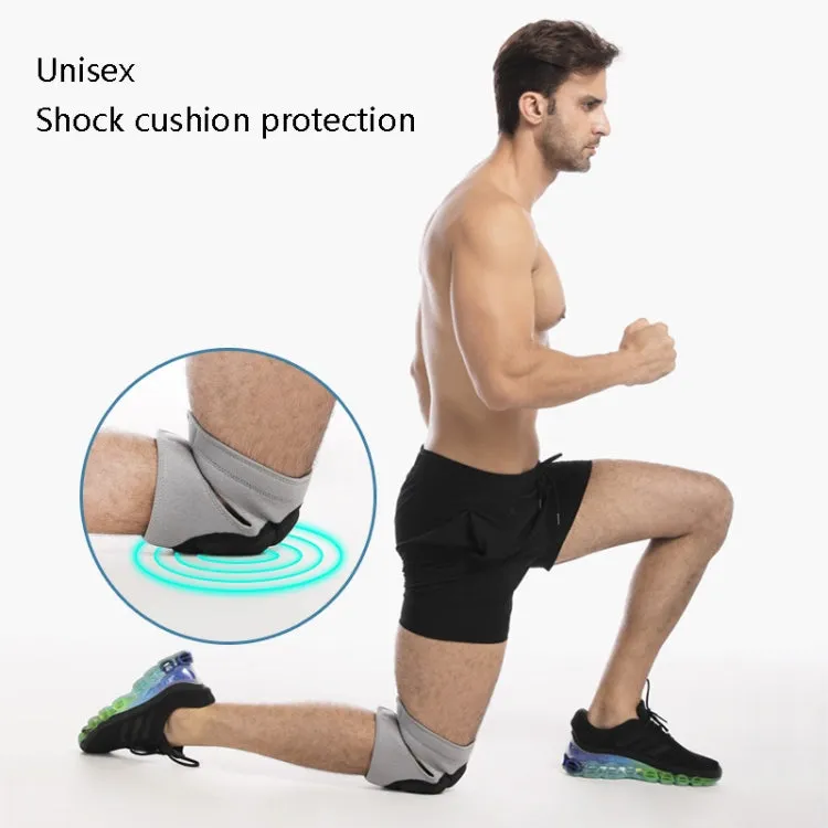 1pair HX-0211 Anti-Collision Sponge Knee Pads Volleyball Football Dance Roller Skating Protective Gear, Specification: M (Black)