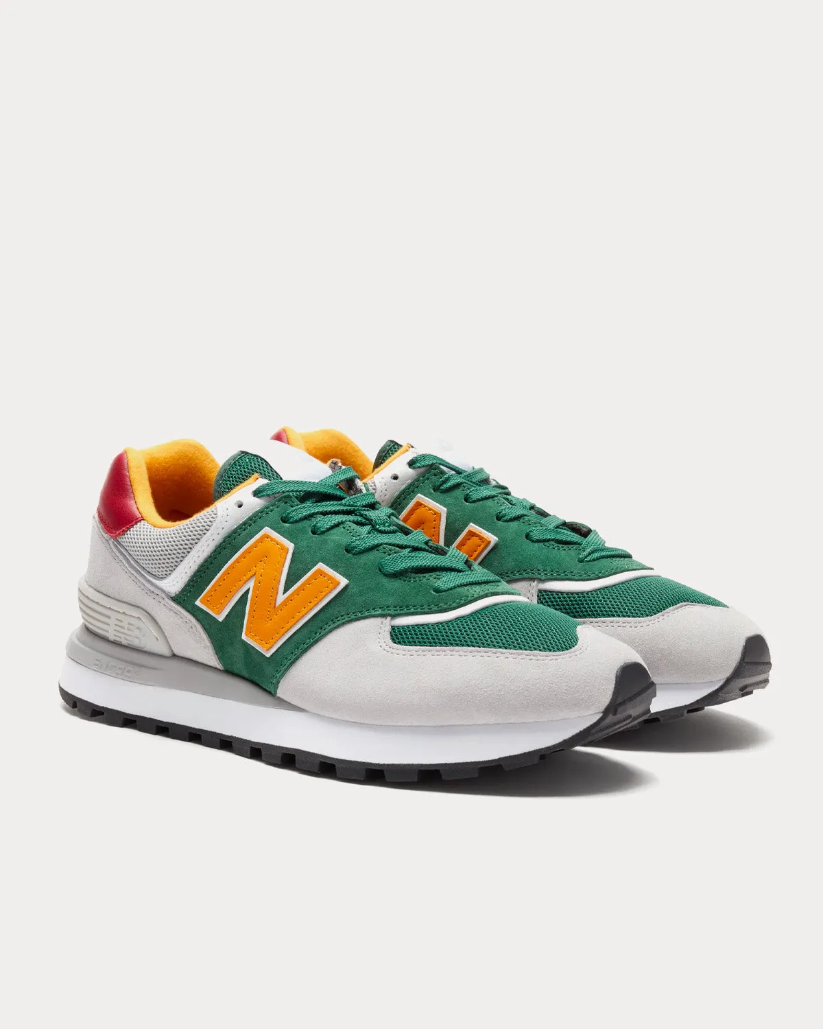 574 Legacy Green / Grey / Red Low Top Sneakers