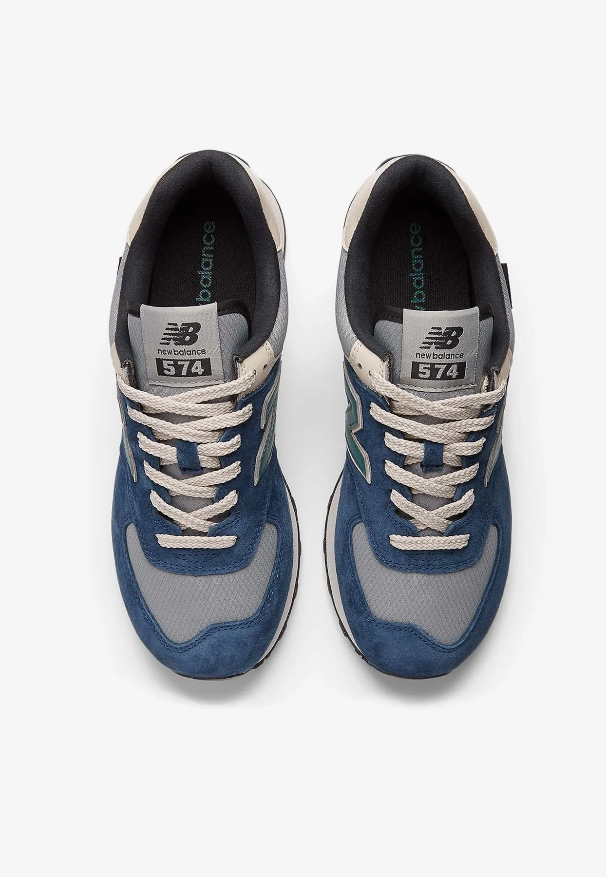 574 Low-Top Sneakers in NB Navy with Slate Grey and New Spruce