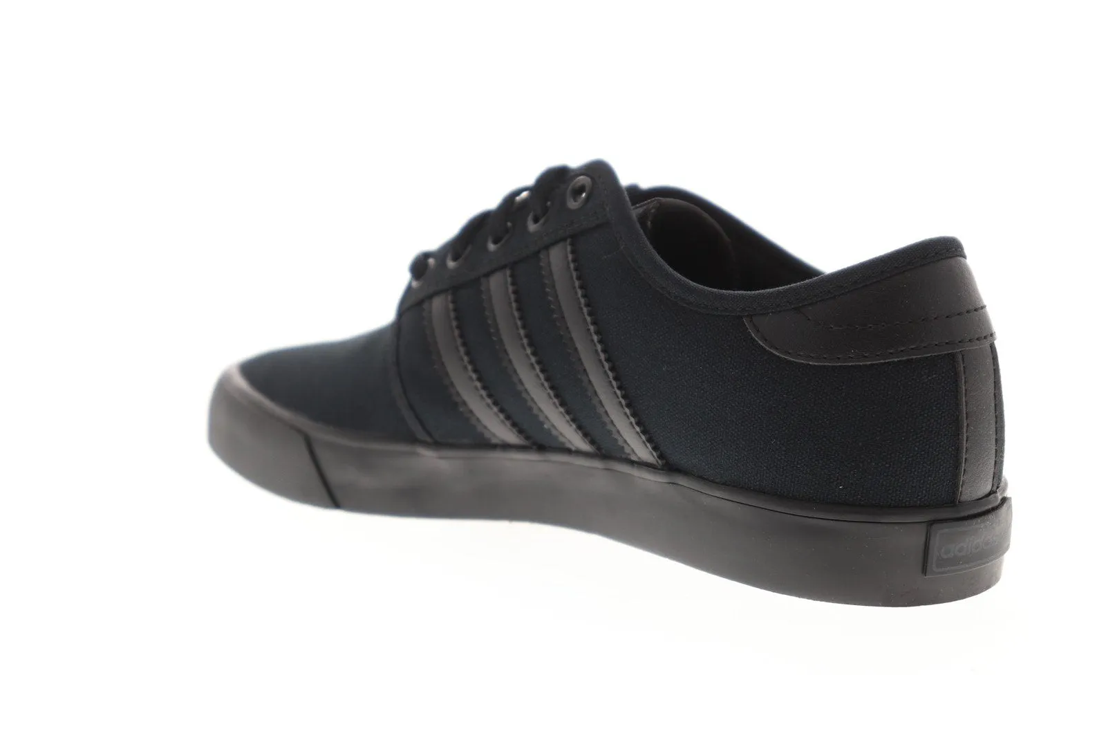Adidas Seeley AQ8531 Mens Black Canvas Casual Low Top Lifestyle Sneakers Shoes