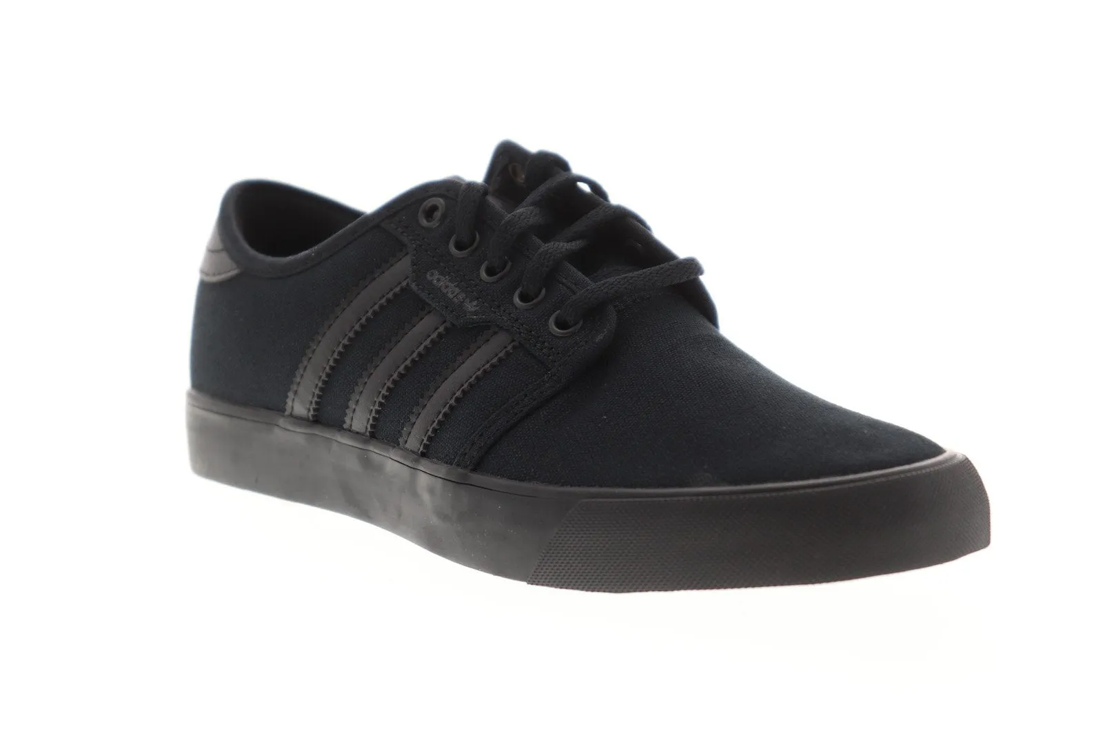 Adidas Seeley AQ8531 Mens Black Canvas Casual Low Top Lifestyle Sneakers Shoes
