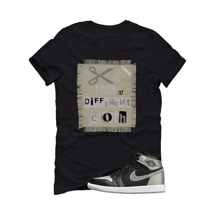 Air Jordan 1 High OG WMNS Satin Shadow Black T-Shirt (Cut from a different cloth)| illcurrency