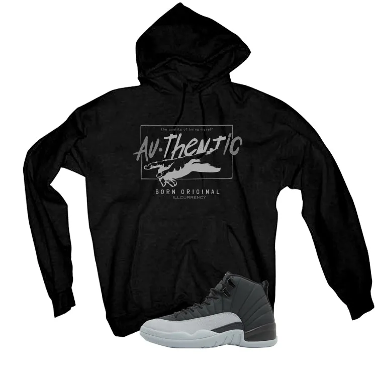 Air Jordan 12 Black/Wolf Grey Black T-Shirt (Authentic)| illcurrency