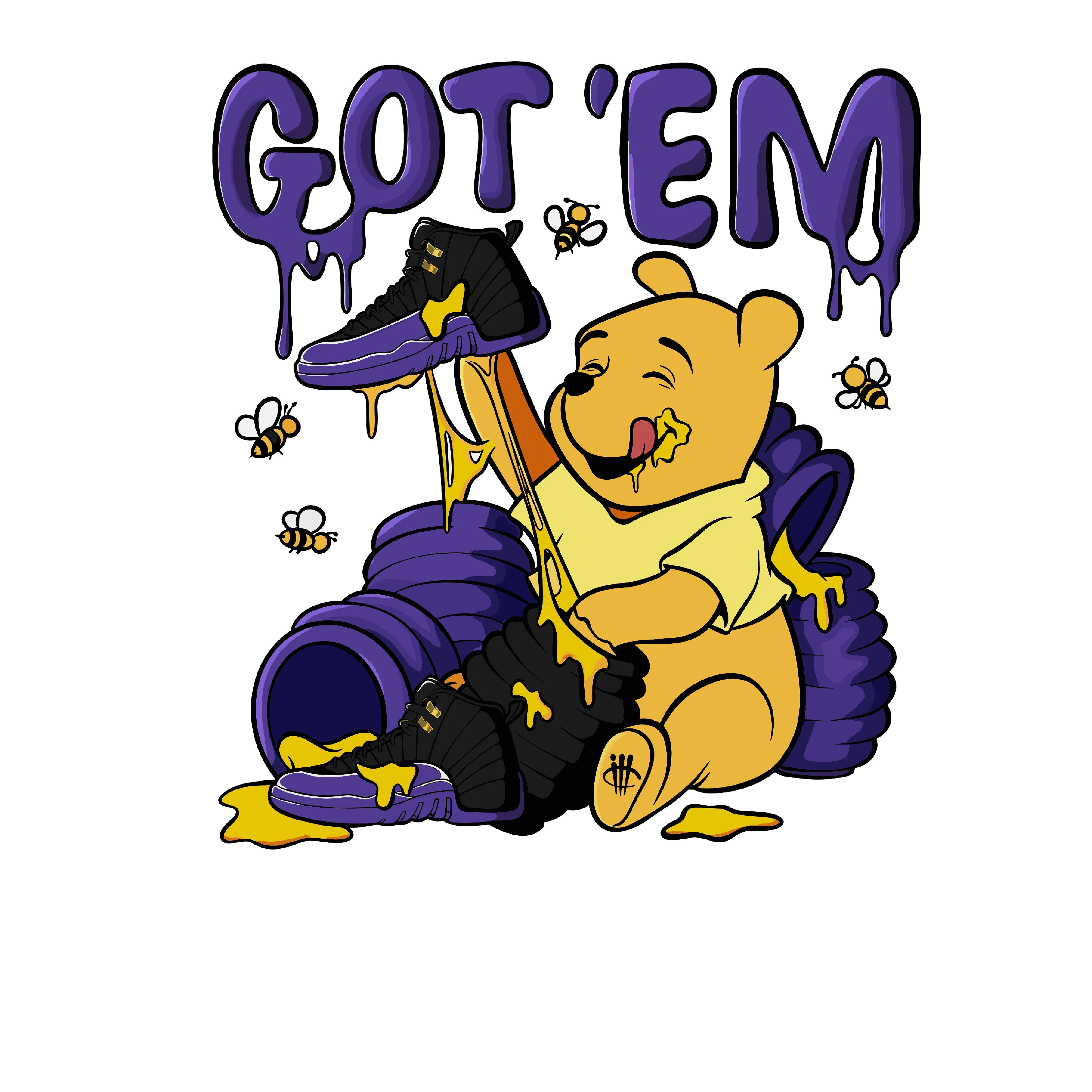 Air Jordan 12 “Field Purple” | illcurrency Black T-Shirt (Got em)