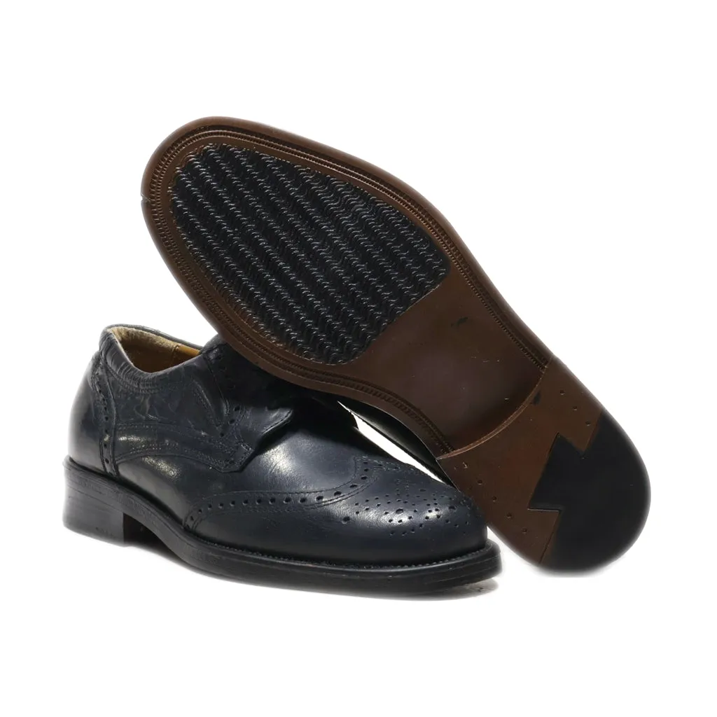 Aktrak Formal Lace Ups Leather Black Colour For Men