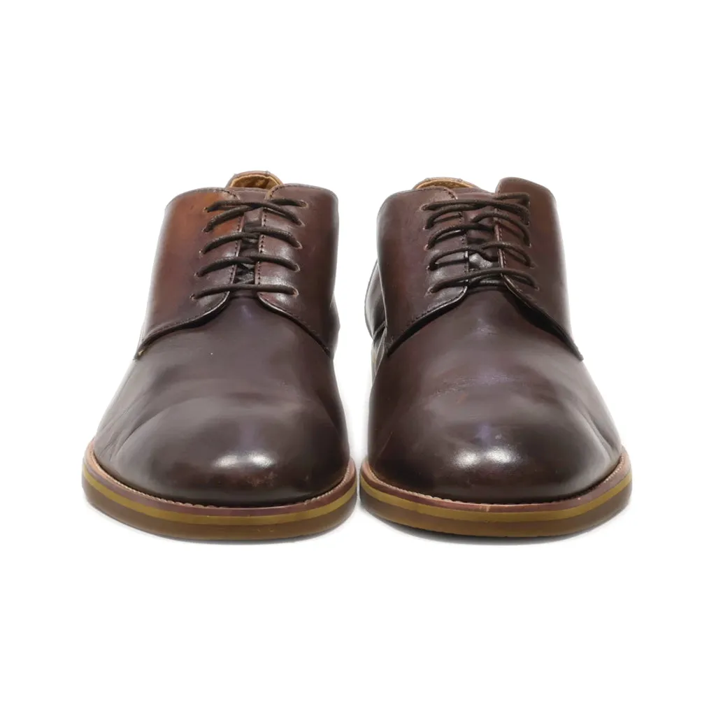 Aldo Formal Lace Ups Fabric Brown Colour For Men