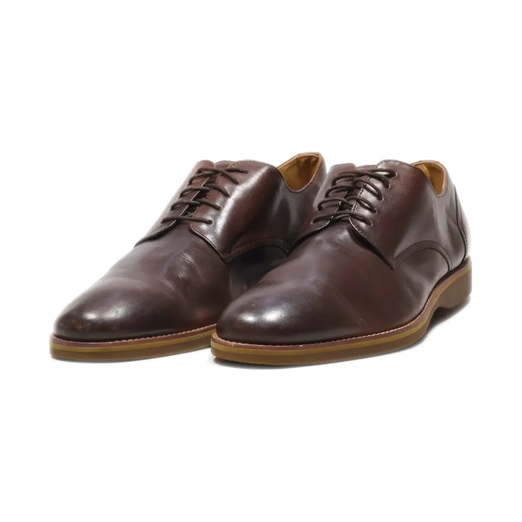 Aldo Formal Lace Ups Fabric Brown Colour For Men