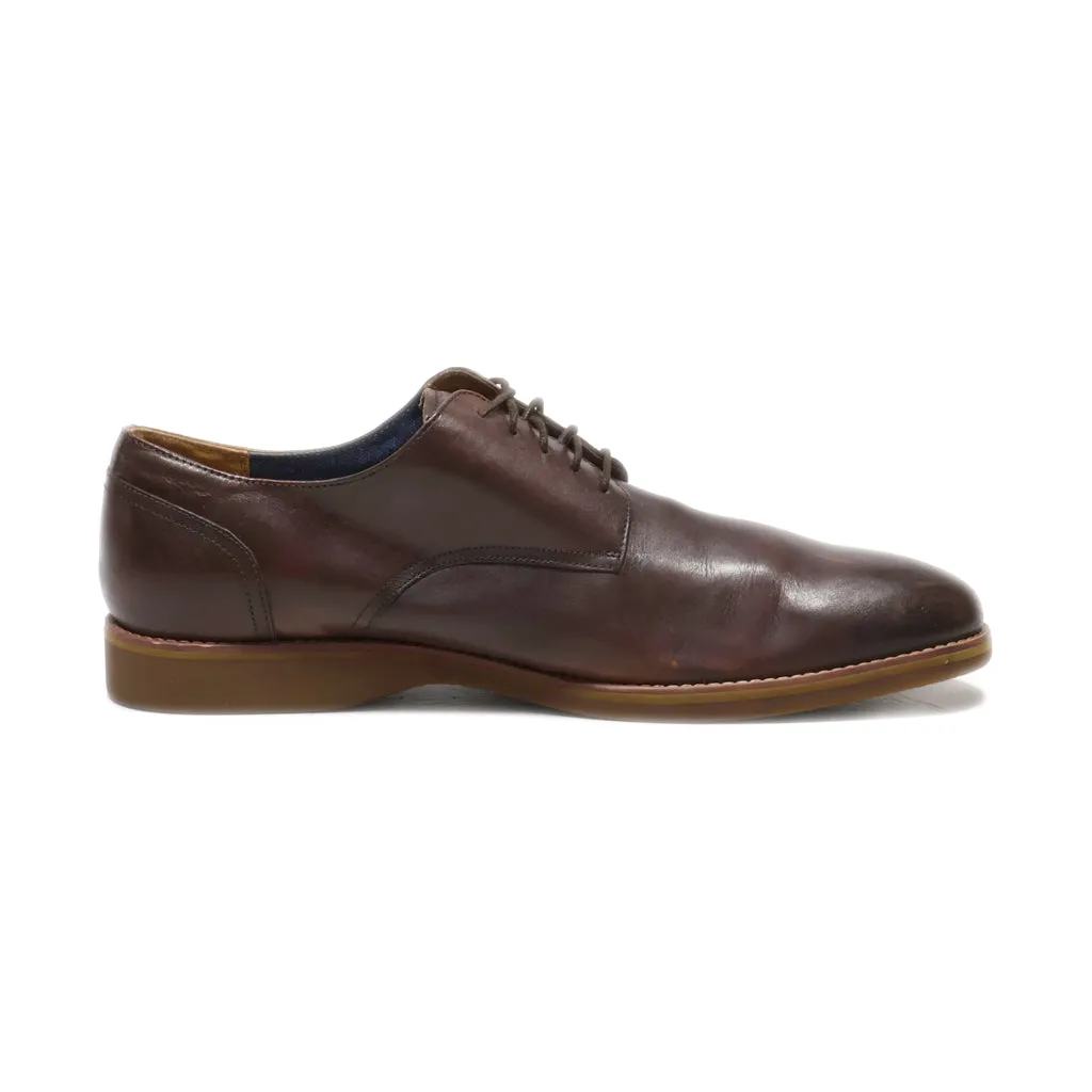Aldo Formal Lace Ups Fabric Brown Colour For Men