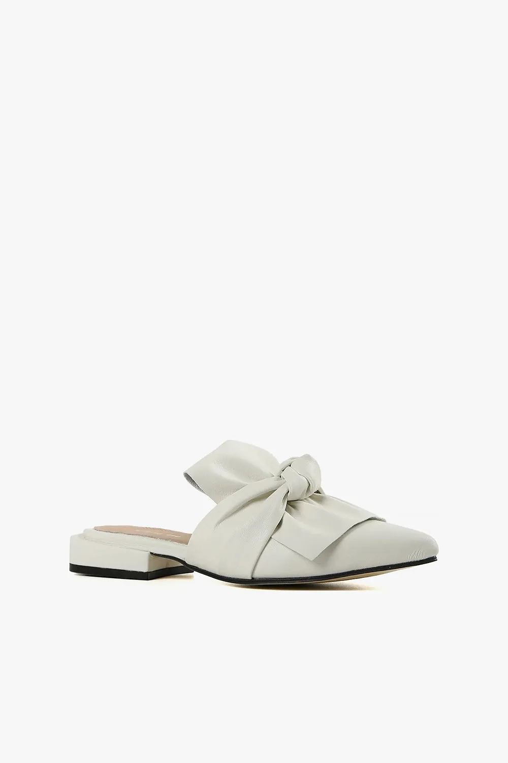 ALL BLACK FOOTWEAR - Fold & Knot Slide