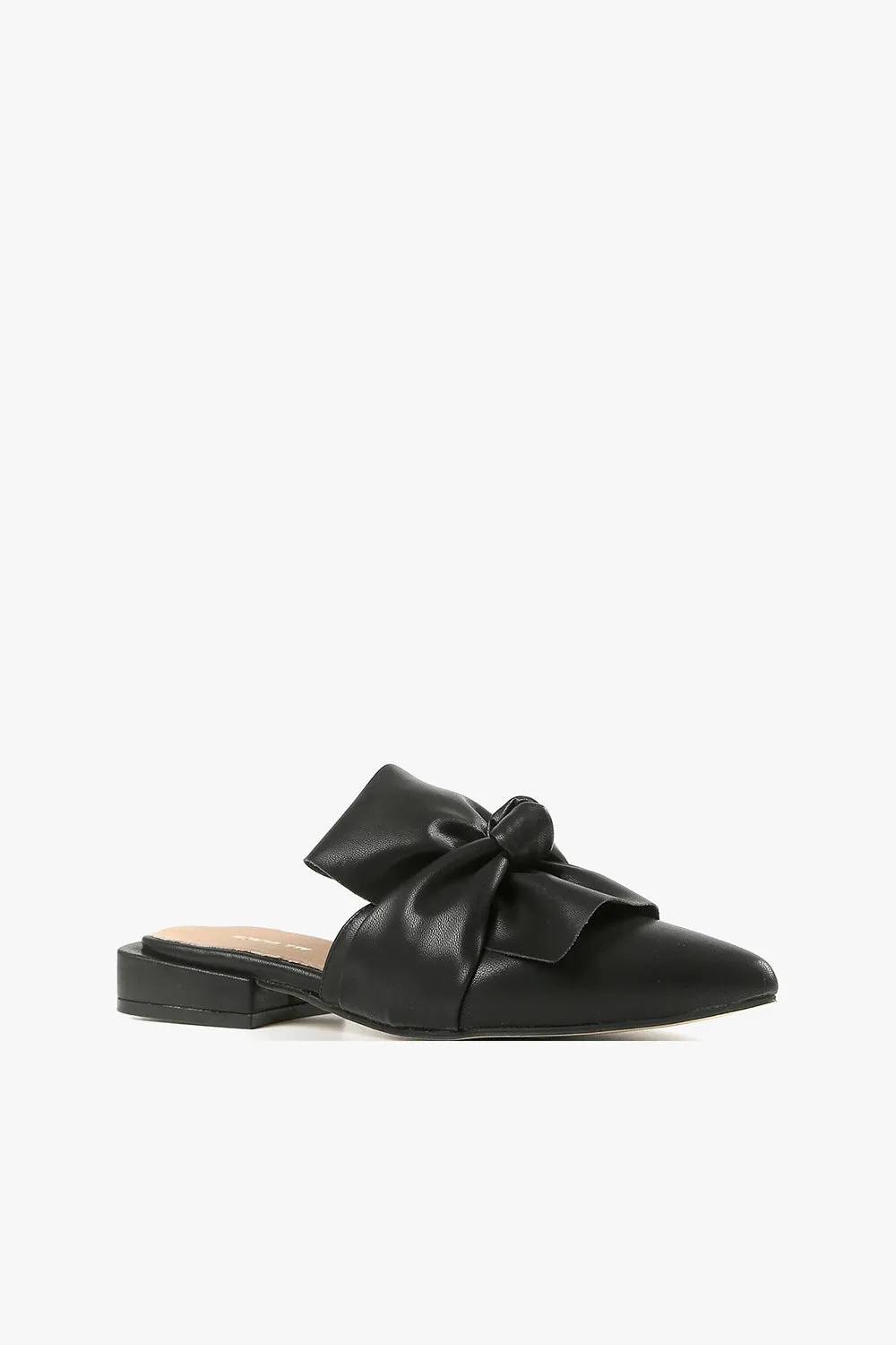 ALL BLACK FOOTWEAR - Fold & Knot Slide