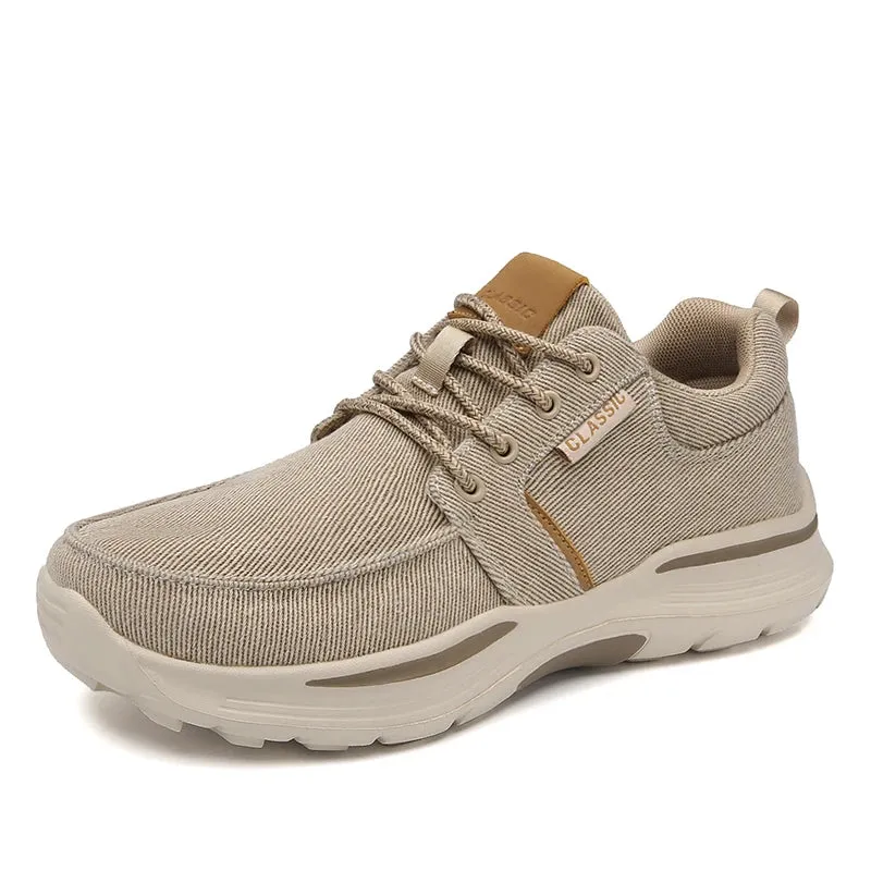 Amozae-BKQU New Men's Casual Shoes Breathable Canvas Shoes Lightweight Men's Vulcanized Shoes Soft Flat Outdoor Men's Sneakers Loafers
