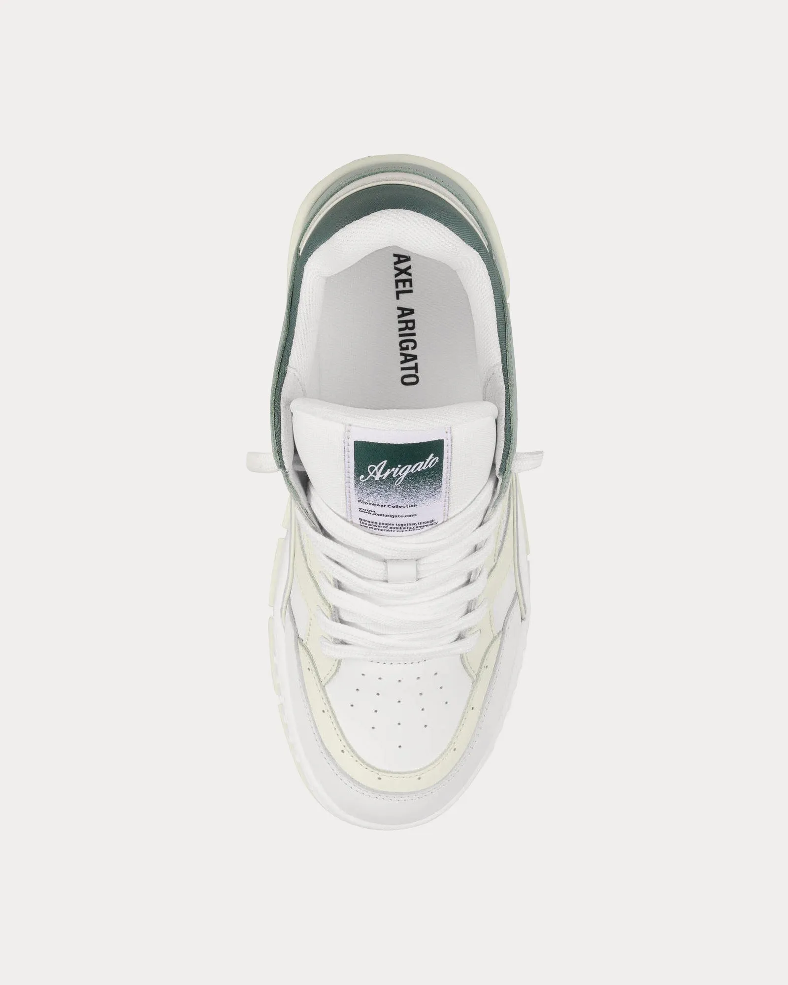 Area Lo Off White / Green Low Top Sneakers