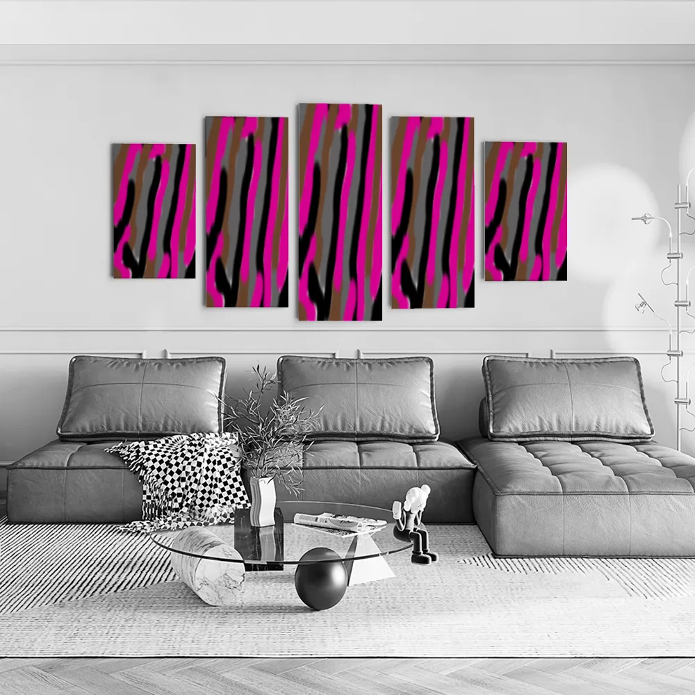 Array 5 Piece High Quality Frameless Canvas Painting [Made in USA]