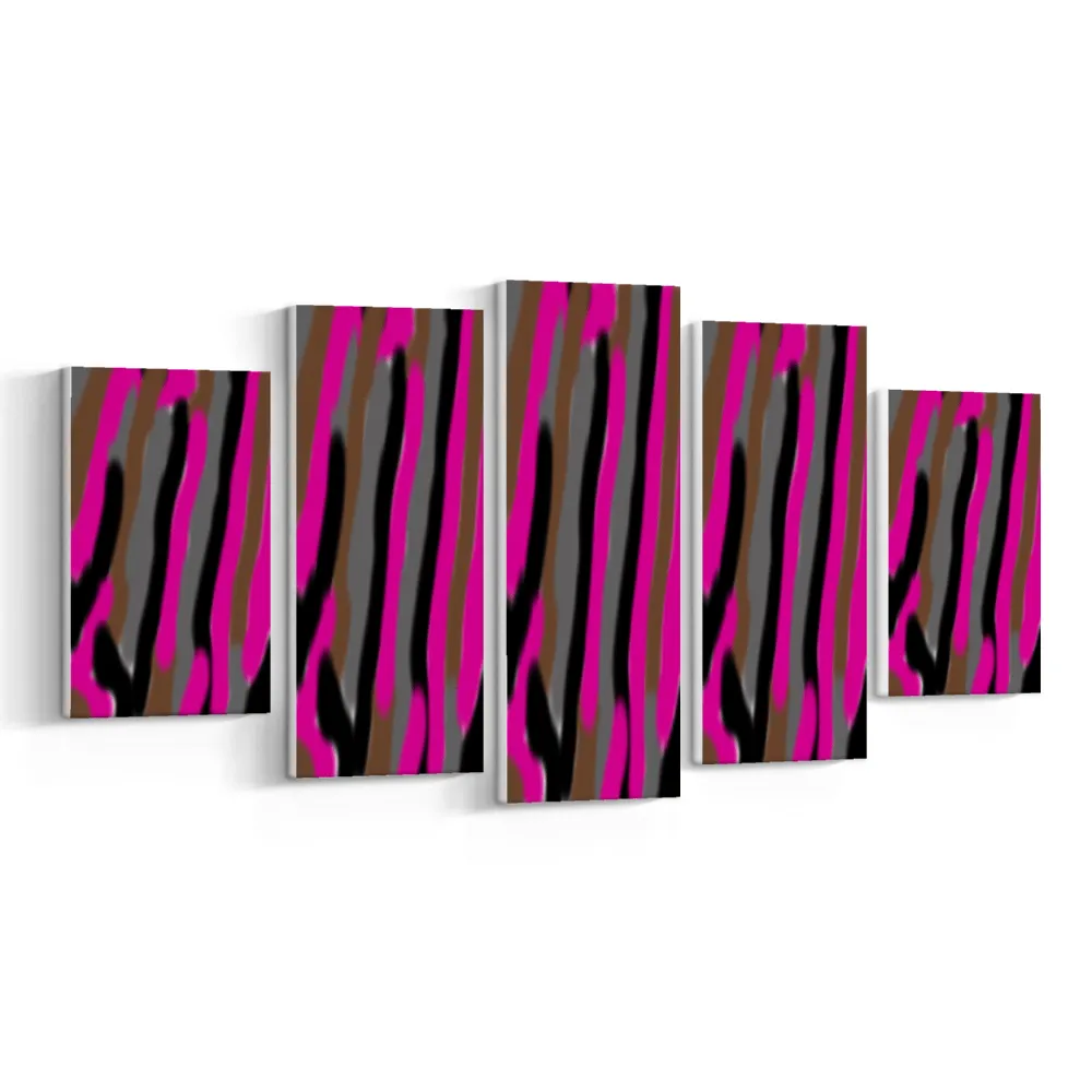 Array 5 Piece High Quality Frameless Canvas Painting [Made in USA]