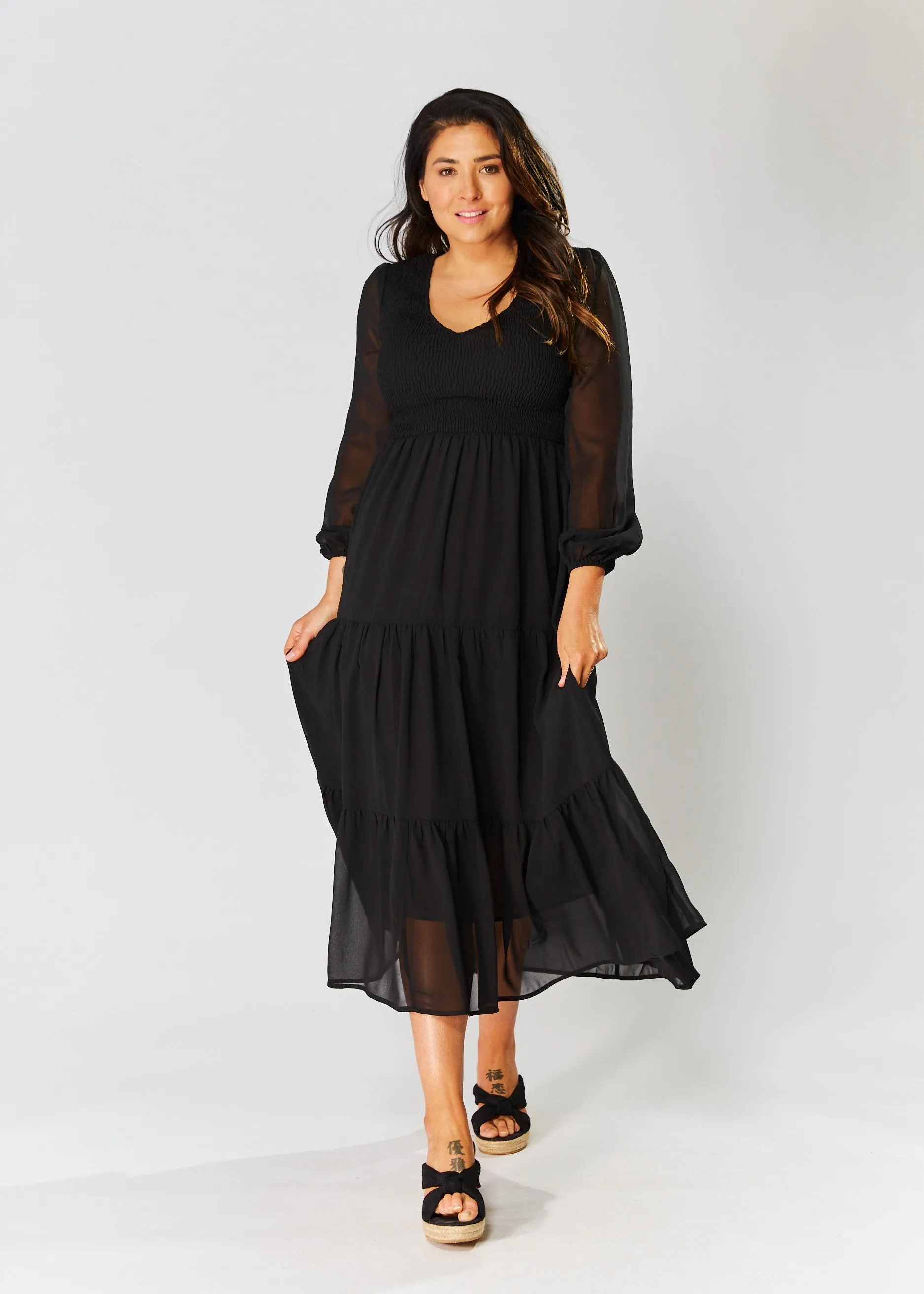 Ashleigh Dress - Black