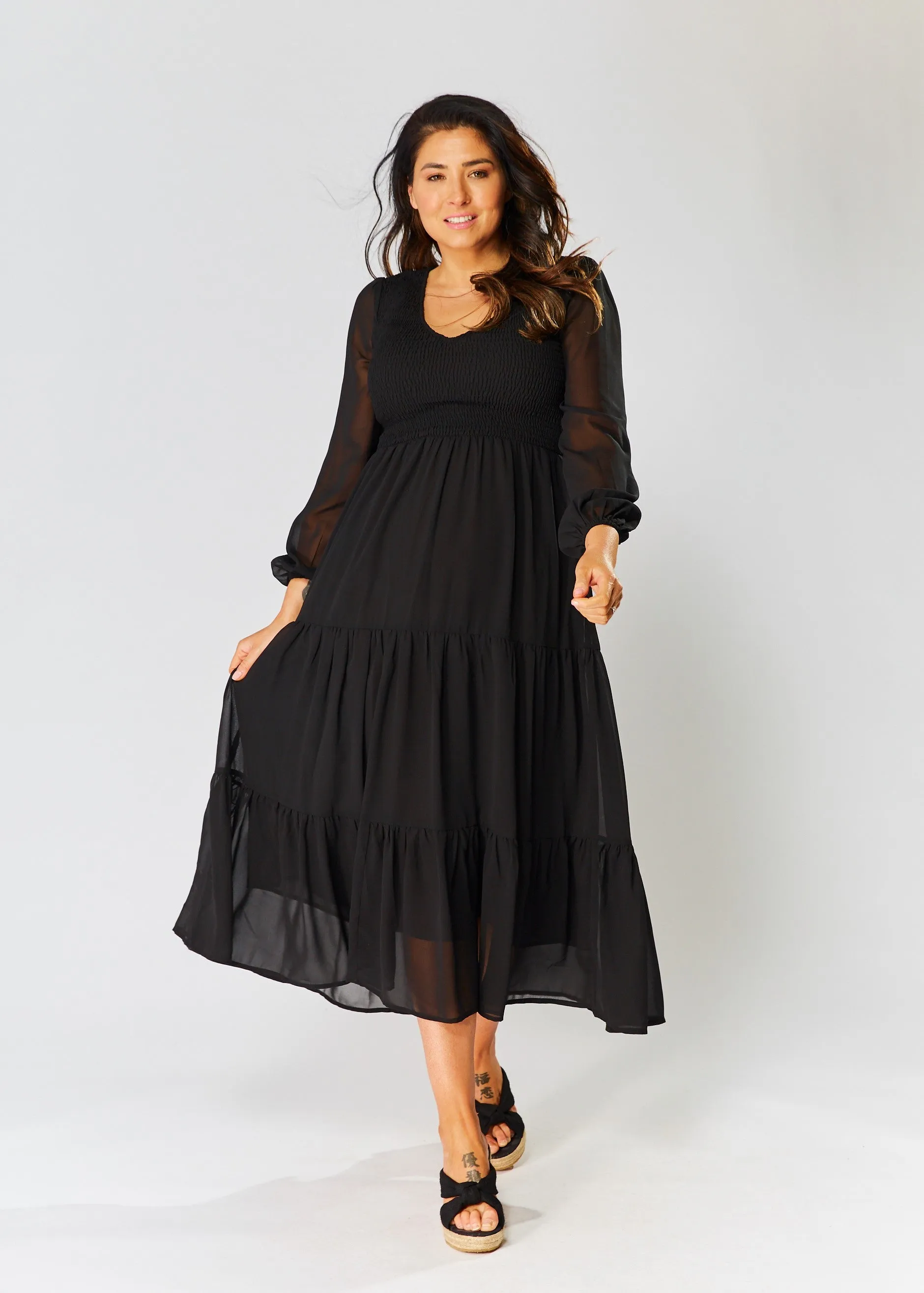 Ashleigh Dress - Black