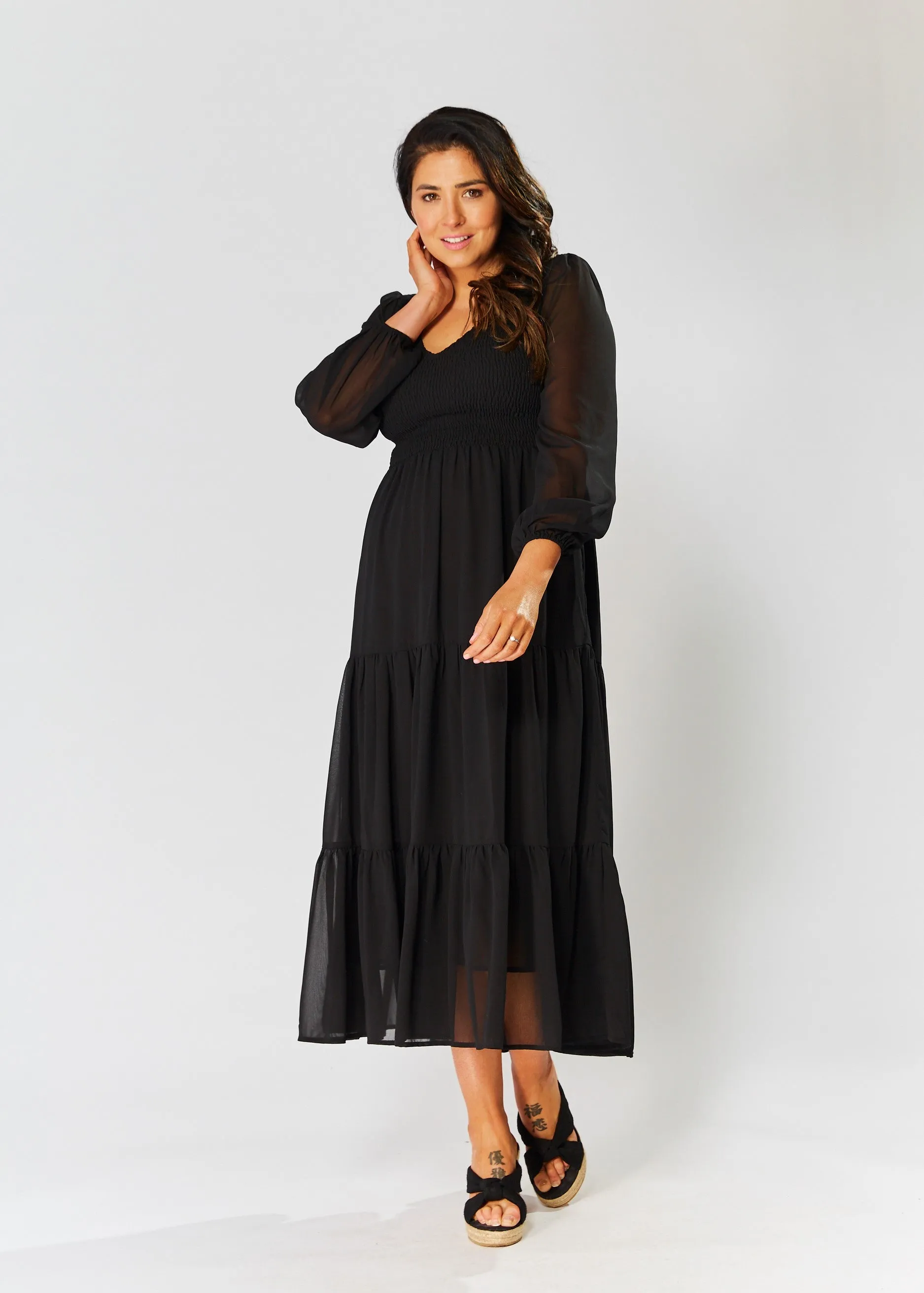 Ashleigh Dress - Black