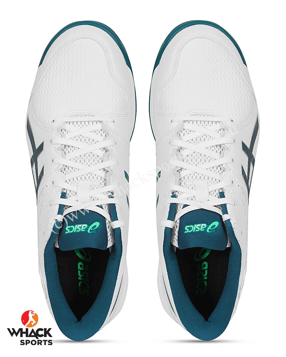 ASICS Gel Peake - Rubber Cricket Shoes - White/Velvet Pine