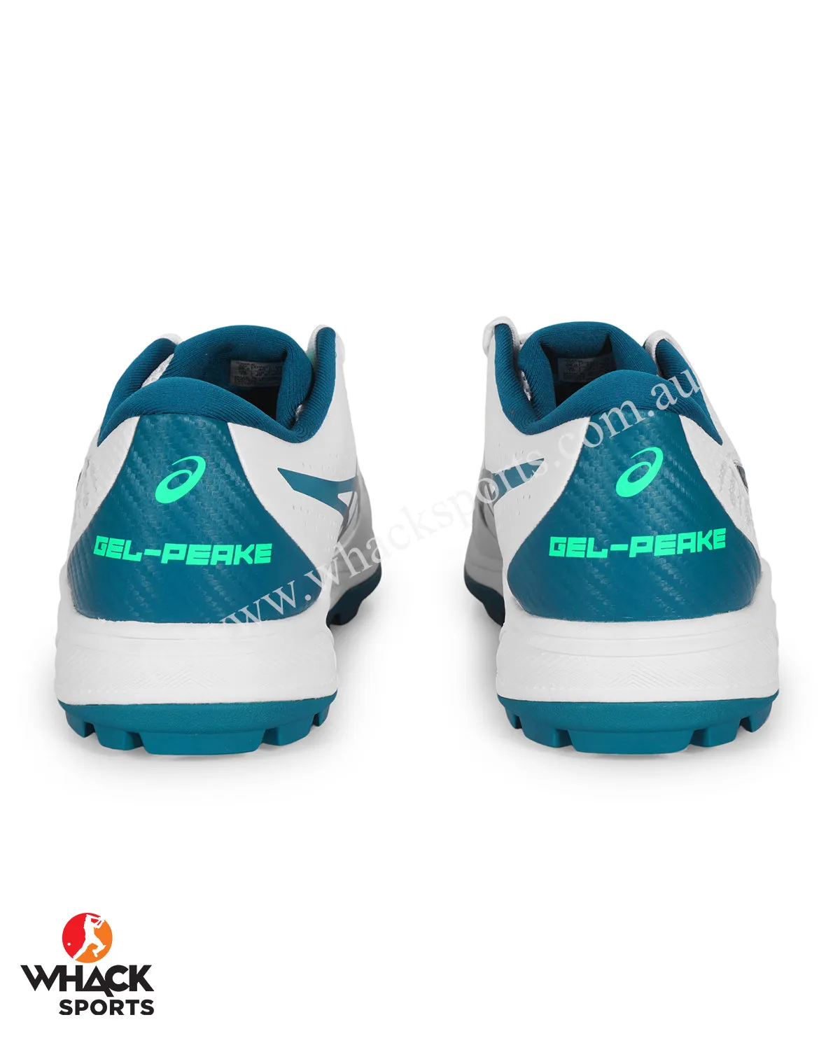 ASICS Gel Peake - Rubber Cricket Shoes - White/Velvet Pine
