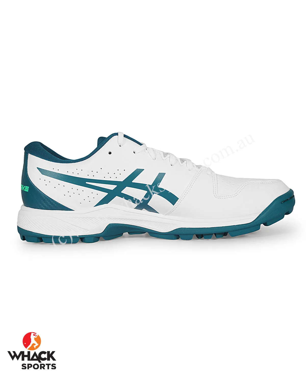 ASICS Gel Peake - Rubber Cricket Shoes - White/Velvet Pine