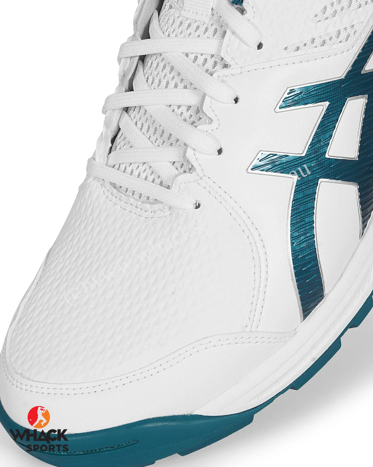ASICS Gel Peake - Rubber Cricket Shoes - White/Velvet Pine