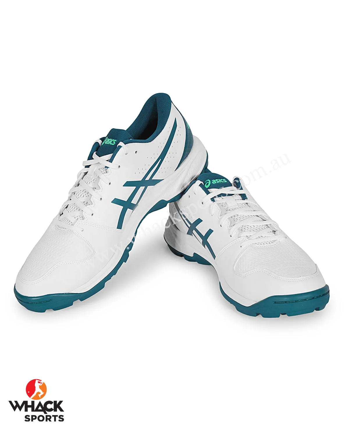 ASICS Gel Peake - Rubber Cricket Shoes - White/Velvet Pine