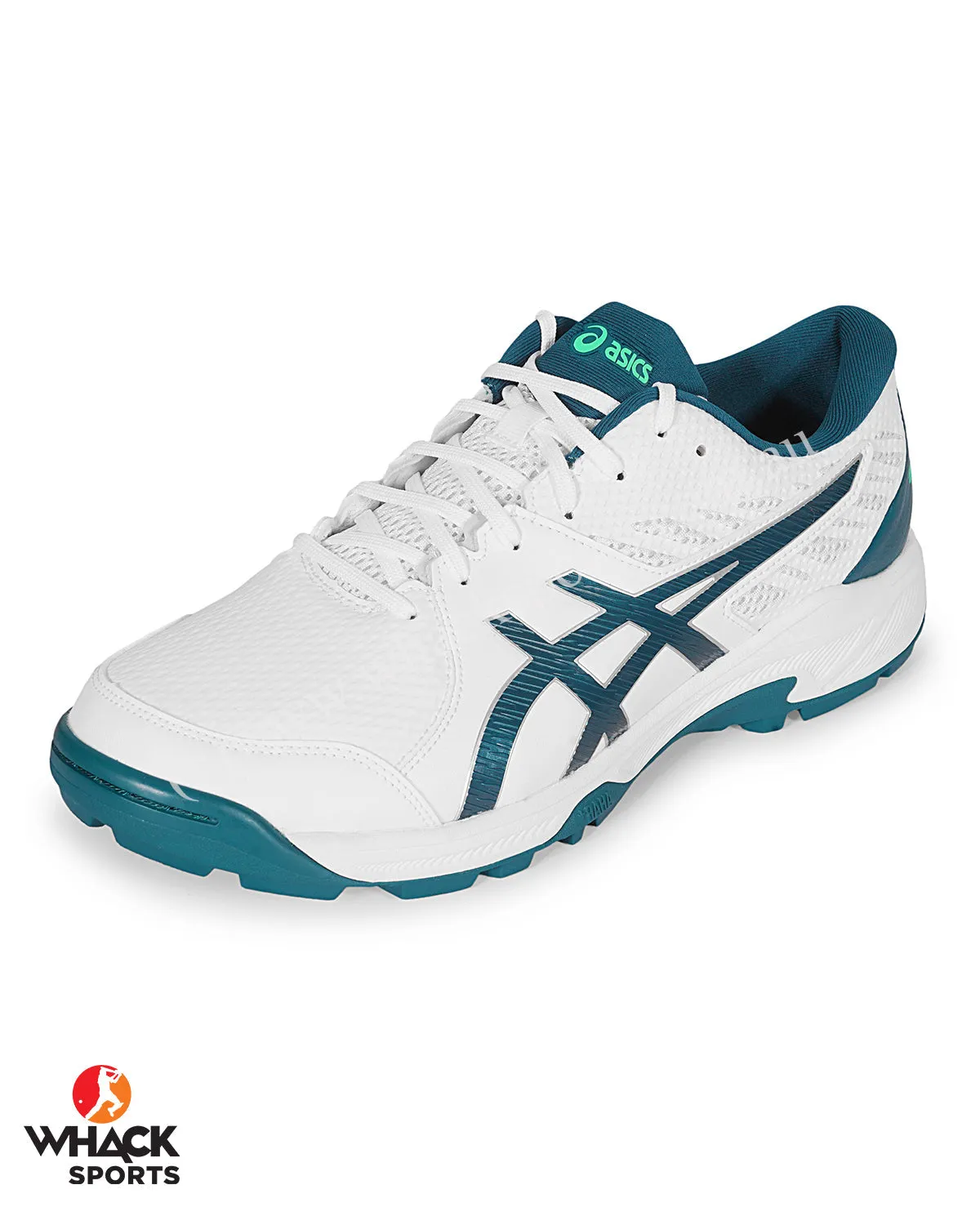 ASICS Gel Peake - Rubber Cricket Shoes - White/Velvet Pine