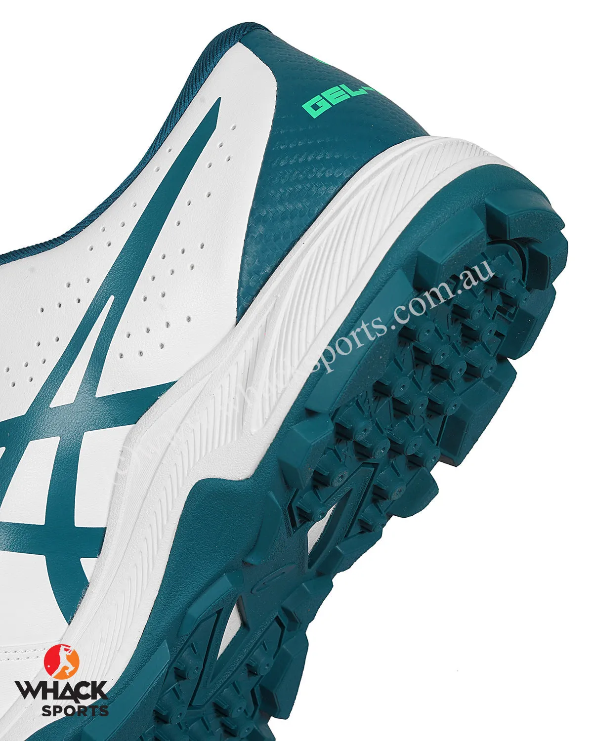 ASICS Gel Peake - Rubber Cricket Shoes - White/Velvet Pine