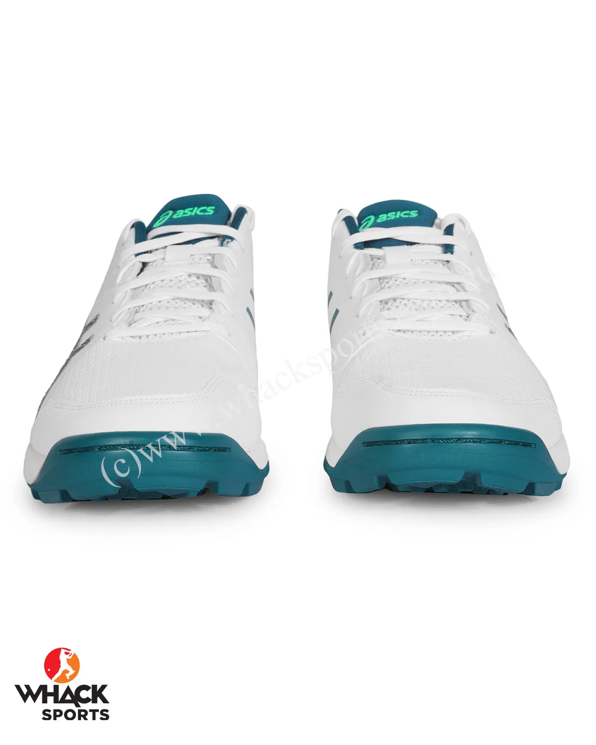 ASICS Gel Peake - Rubber Cricket Shoes - White/Velvet Pine