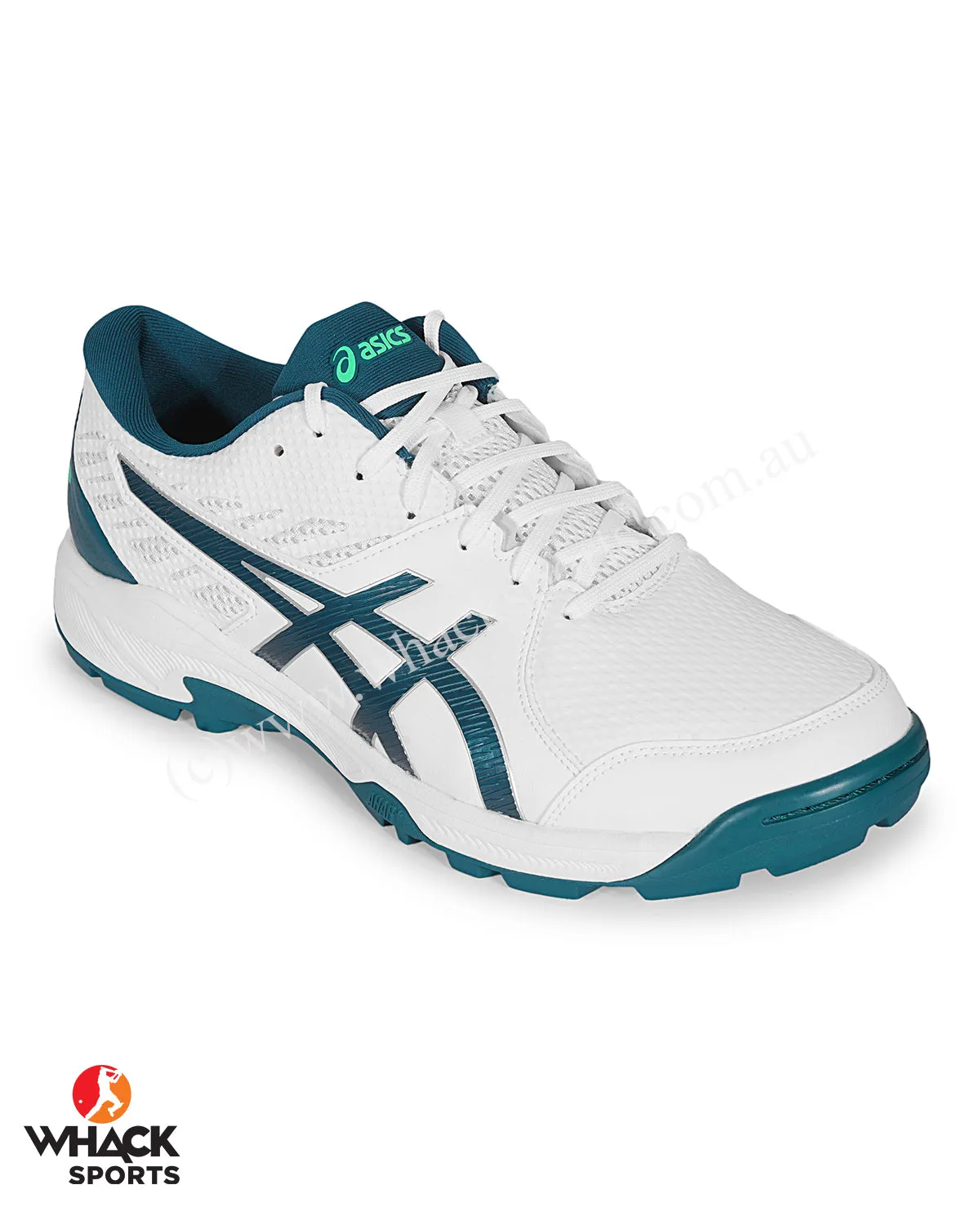 ASICS Gel Peake - Rubber Cricket Shoes - White/Velvet Pine