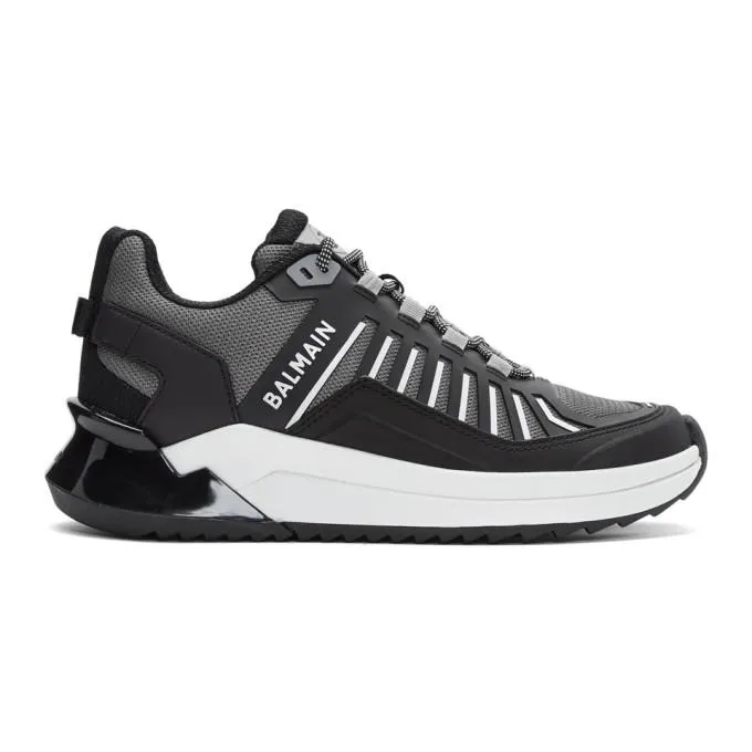 Balmain Grey B-Trail Sneakers