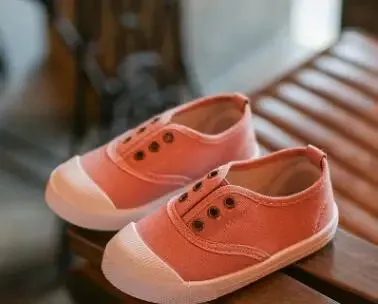 Bekamille Girls Boys Fashion Canvas Sneakers Children Shoes For Kids Flats Heels Casual Loafer Shoe Toddle Little Big Kid