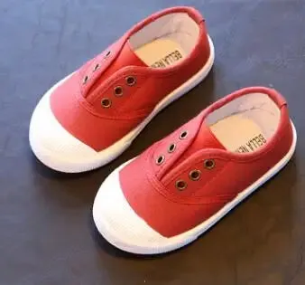 Bekamille Girls Boys Fashion Canvas Sneakers Children Shoes For Kids Flats Heels Casual Loafer Shoe Toddle Little Big Kid