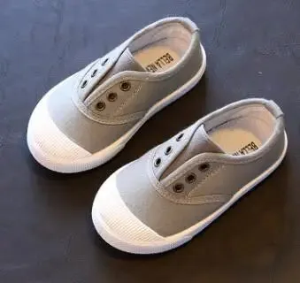 Bekamille Girls Boys Fashion Canvas Sneakers Children Shoes For Kids Flats Heels Casual Loafer Shoe Toddle Little Big Kid