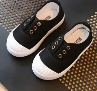 Bekamille Girls Boys Fashion Canvas Sneakers Children Shoes For Kids Flats Heels Casual Loafer Shoe Toddle Little Big Kid