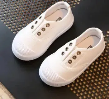 Bekamille Girls Boys Fashion Canvas Sneakers Children Shoes For Kids Flats Heels Casual Loafer Shoe Toddle Little Big Kid
