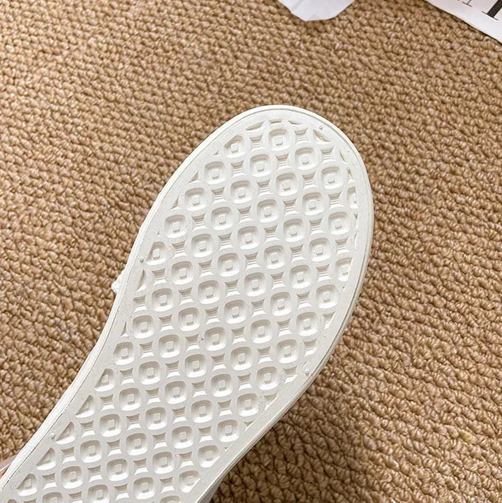 binfenxie  -  Canvas Shoes Women Platform Sneakers Ins Fashion Designer Female Vulcanize Shoes Round Toe Flat Shoe Low-top Casual Ladies Shoes