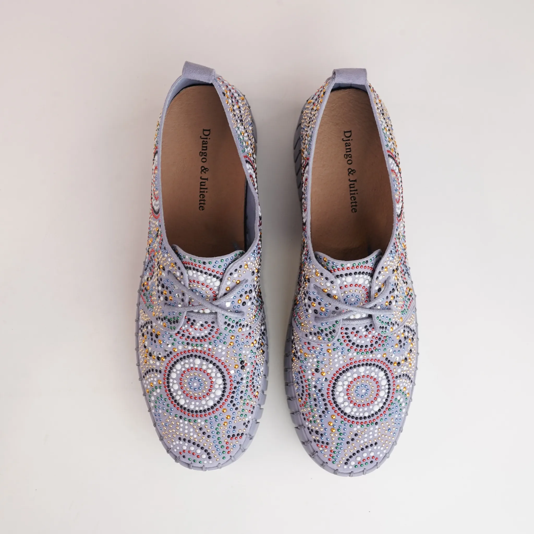 Birming Denim Suede Leather Sneakers