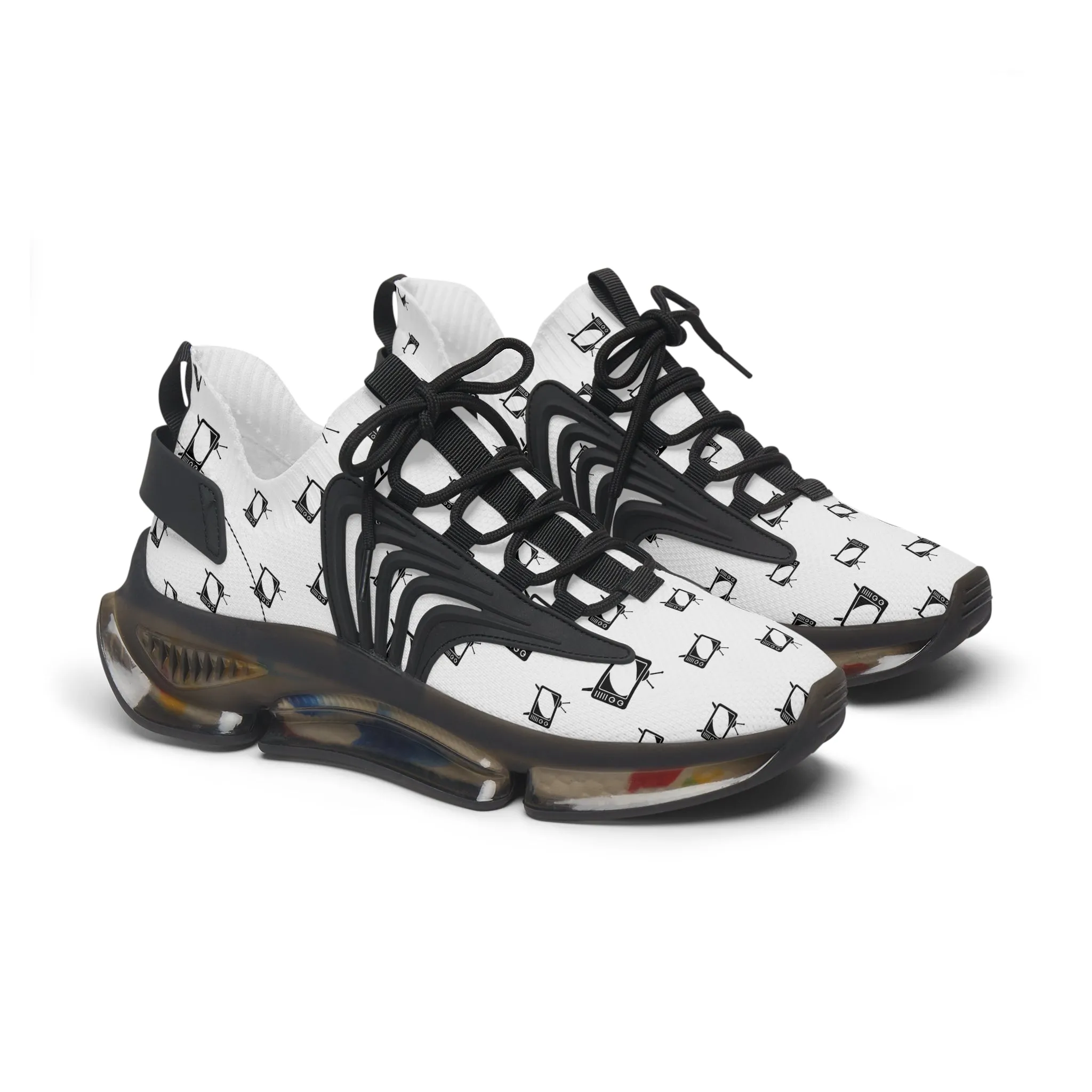 Black Televisions Women's Mesh Sneakers