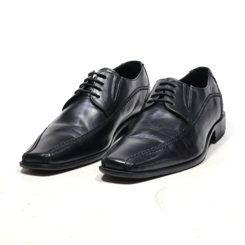 Borelli Formal Lace Ups Leather Black Colour For Men
