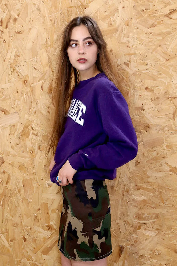 Champion Purple College Sports Sweatshirt