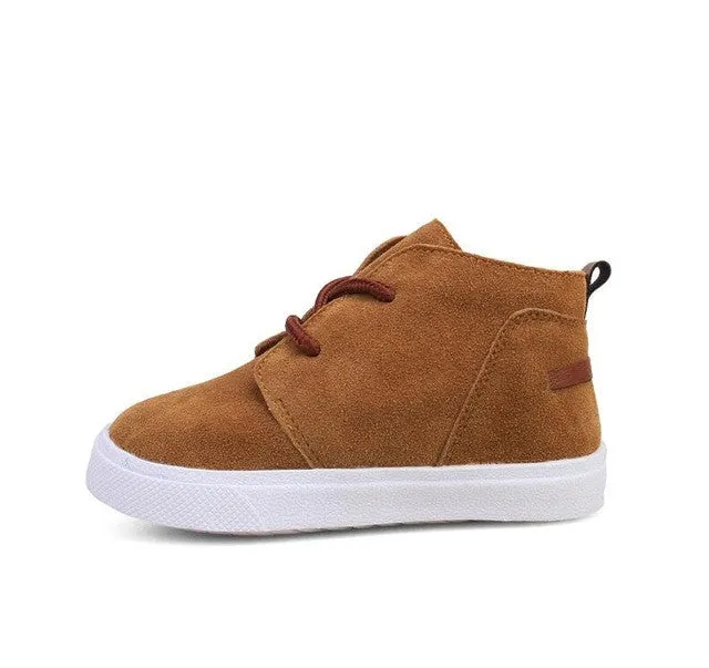 Children's Shoes New Suede Boys And Girls Recreational Shoe Fashion Popular Leisure Short Boots  Kids Shoes