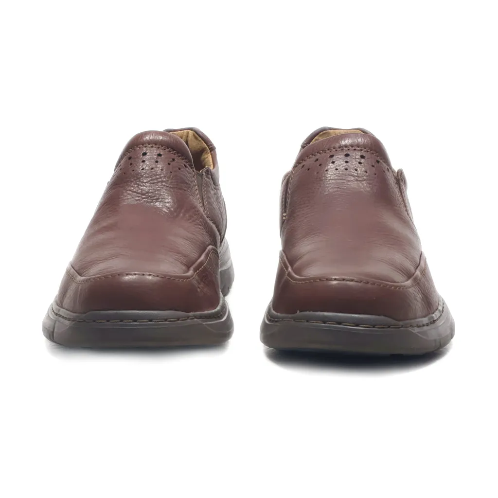 Clarks Formal Slip Ons Leather Brown Colour For Men