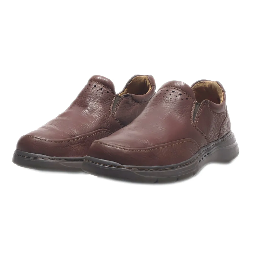 Clarks Formal Slip Ons Leather Brown Colour For Men