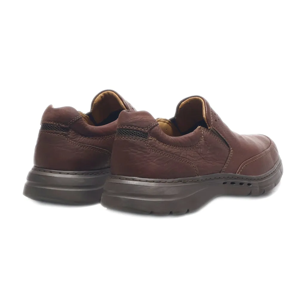 Clarks Formal Slip Ons Leather Brown Colour For Men