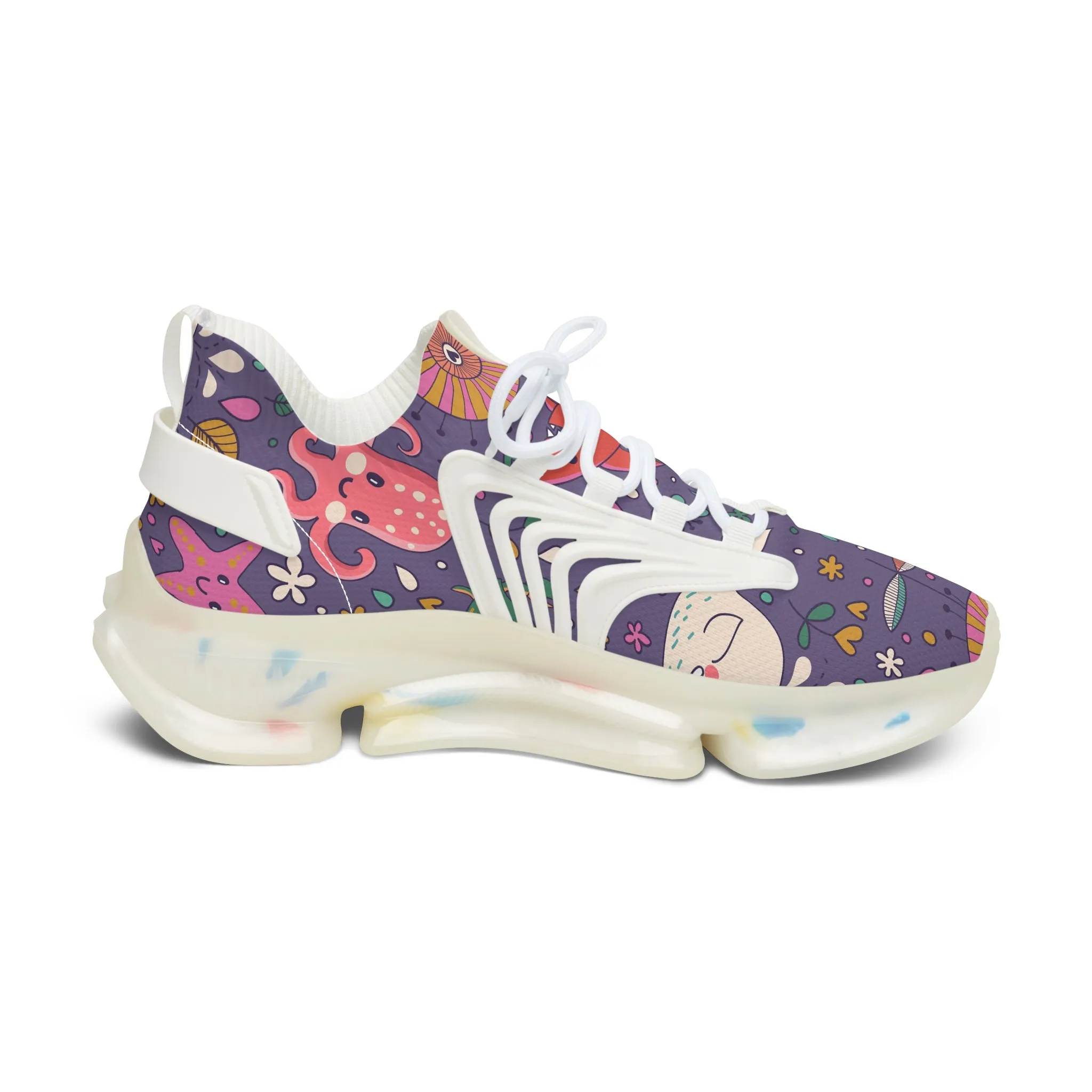 Colorful Fish Women's Mesh Sneakers