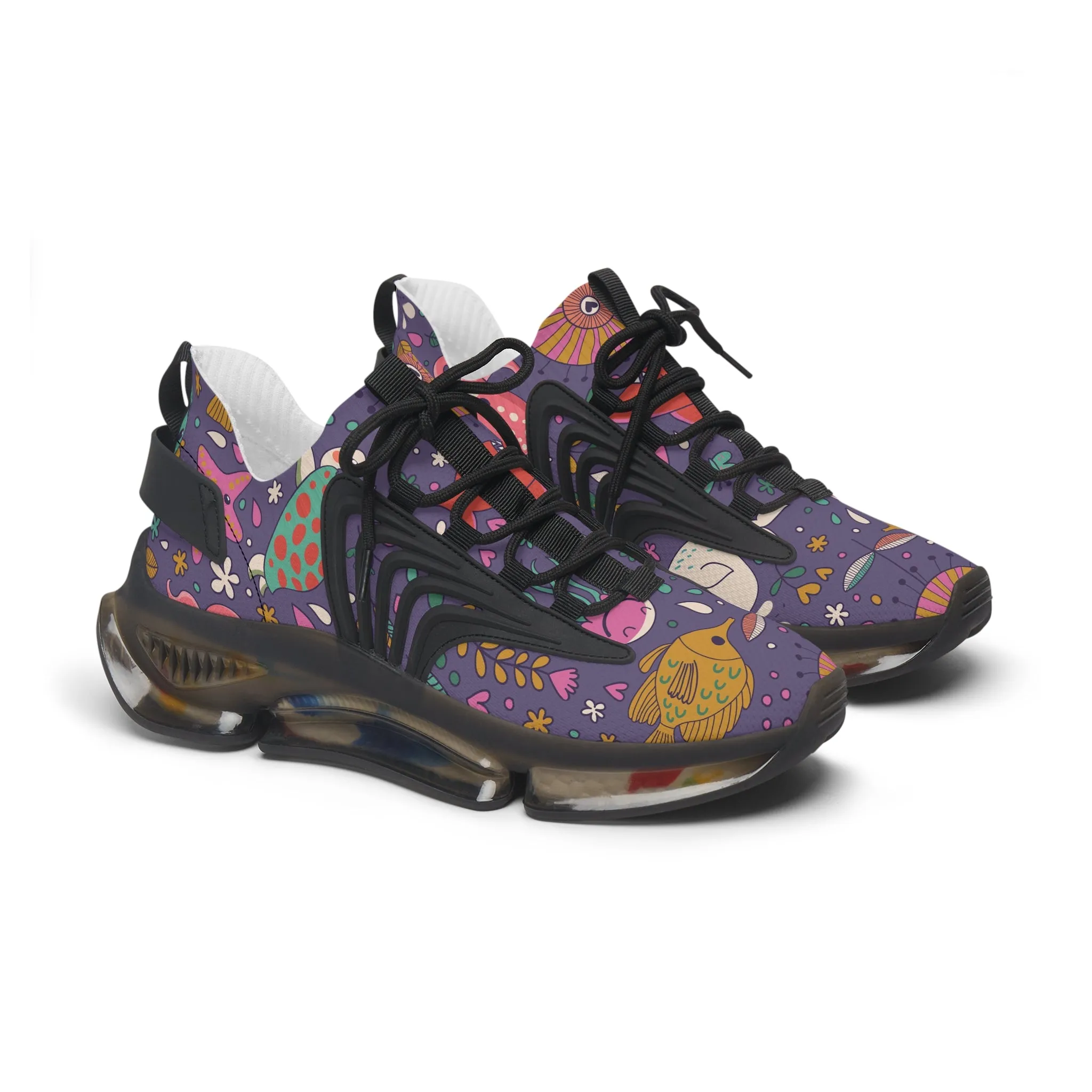 Colorful Fish Women's Mesh Sneakers