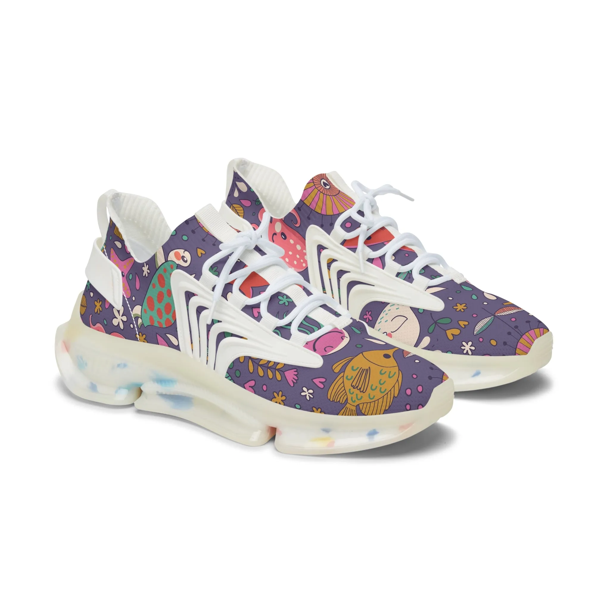 Colorful Fish Women's Mesh Sneakers