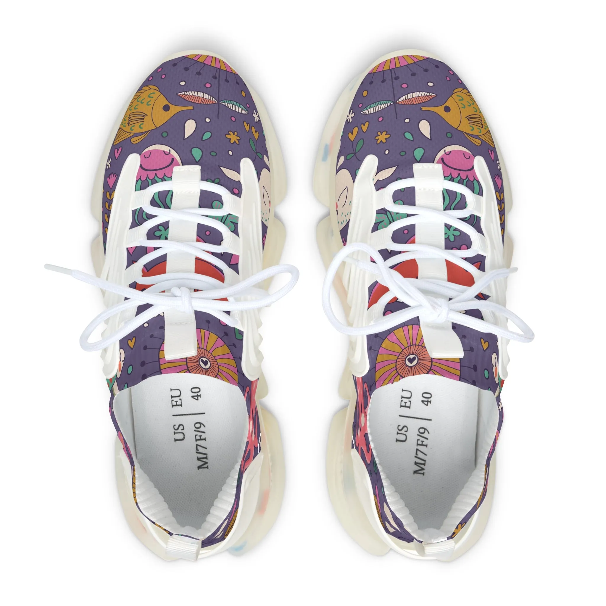 Colorful Fish Women's Mesh Sneakers