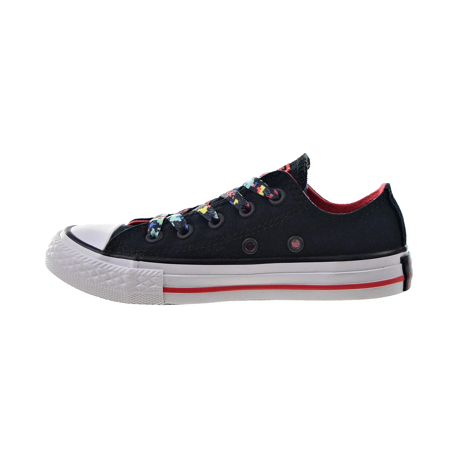 Converse Chuck Taylor All Star Ox Kids' Shoes Black-Ultra Red-White